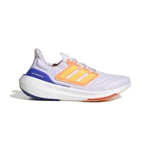 Adidas Ultraboost White and Orange Light Sneaker / Running Shoes